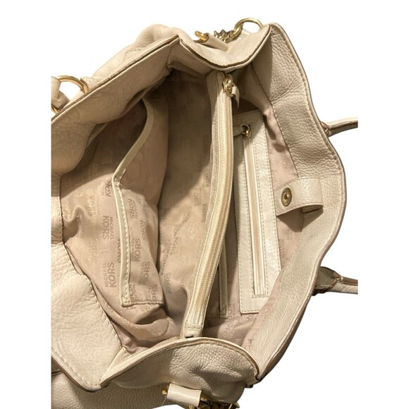 Michael Kors Leathery Handbag Hamilton‎ TOTE Ivory - Picture 5 of 7